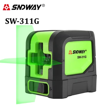 SNDWAY nivel cu laser Verde 2 linii de auto-nivelare, Egalizare cu laser Orizontale Verticale Cruce laser beam red line instrument de măsurare