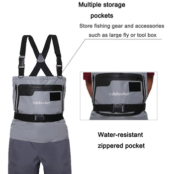 5-Strat Durabil Impermeabil Respirabil Stocare Picior Zbura de Pescuit Piept Waders Pantaloni pentru Bărbați și Femei