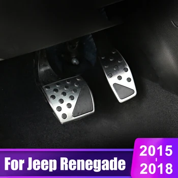 Din aliaj de aluminiu Masina de Accelerație Pedala de Frână Restul Pedalelor Acopere CEL Pentru Jeep Compass 2017 2018 Renegade 2016 2017 2018