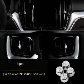Pentru volvo xc60 xc90 s90 v90 xc40 s60 v60 interior modificarea diamant mașină de autocolante decorare Accesorii auto