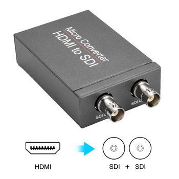 HD 3G HDMI la SDI / SDI la HDMI Adaptor BNC Video 1080P Micro Convertor Audio Auto Format de Detectare pentru Camera Monitor HDTV