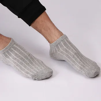 De înaltă Calitate Casual Bărbați Respirabil Sosete Pentru Barbati din Bumbac Marca Adidas Sosete Uscare Rapidă Negru Scurt Sock 5 10 Perechi de Dimensiuni Mari
