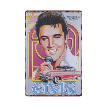 Elvis Epocă Postere Tin Semn Retro Decor de Perete din Metal Plăci Decorative Bar Decor Acasă 20x30cm