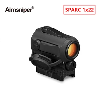 Vânătoare SPARC 1X22 Vort Red Dot Sight 3X Lupa Combo Optice Holografice pe Luneta Cu 20mm Slide Rail Mount Pentru AirGun