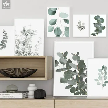 Stil scandinav Plante Tropicale Poster Frunze Verzi Decorative de Imagine Arta de Perete Moderne Tablouri pentru Living Decor de Perete