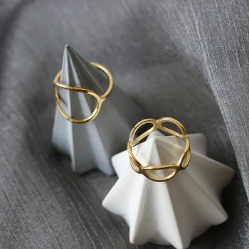 Amaiyllis Minimalist Cerc Inel Deschis Simple Geometrice Neregulate Inele De Aur Personalitate Bijuterii Pentru Femei Ornamente