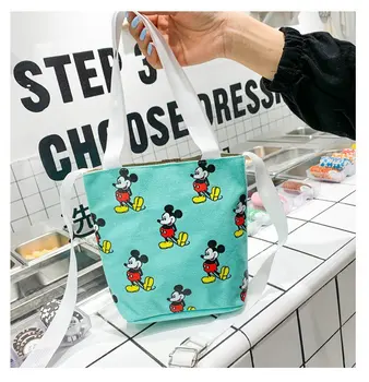 Disney sac de panza de vara noi Mickey Mouse-ul de imprimare doamnelor geantă de umăr sălbatice geantă de mână sac de mesager