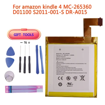 ZQTMAX 890mAh Baterie Pentru Amazon Kindle 4 5 6 D01100 515-1058-01 MC-265360 S2011-001-S Baterie Cu Instrumente