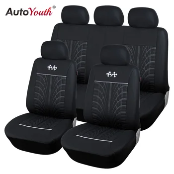 AUTOYOUTH Sport Huse Auto Universale Vehicule Scaune Auto Seat Protector Accesorii de Interior Pentru TOYOTA Corolla, RAV4 NEGRU