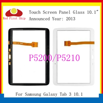 10buc/lot Pentru Samsung Galaxy Tab 3 10.1 P5200 P5210 Ecran Tactil Digitizer Panoul de Lentile de Sticlă p5200 LCD Fața Înlocuirea Senzorului de