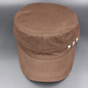 Clasic Vintage Adult Militare Pălărie de Moda Barbati Toamna Iarna de Înaltă Calitate Cald Nit Reglabil Sus Plat Capac Pentru Femei AD110