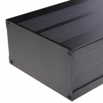Negru carcasa din Aluminiu Caz Proiect Electronic Circuit Board, PCB Instrument Cutie 150x105x55mm