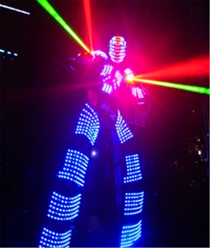 DHL transport Gratuit DUS Robot Costum David Guetta costum de robot condus costum de robot etapă eveniment de dans seara Robot haine