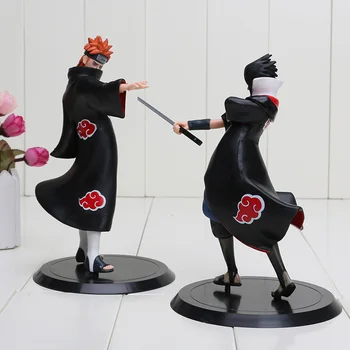 3pcs/set 17-19cm Anime Naruto Acțiune Figura Jucării 1set=Uzumaki Naruto + Durere + Uchiha Sasuke PVC Acțiune Figura Jucarii Model