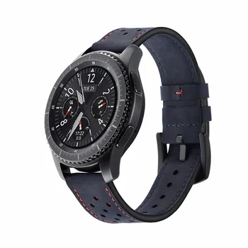 CREASTĂ de Viteze din Piele S3 Frontieră Curea Pentru Samsung Galaxy watch 46mm 22mm Ceas Trupa huawei watch gt curea curea Brățară