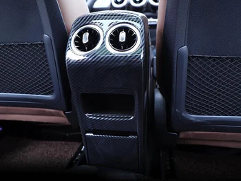 Pentru Mercedes-Benz GLB-Clasa X247 GLB200 220 250 2019 2020 Fibra de Carbon Style Placat cu Cotiera Cutie de Aer din Spate Rama Aerisire Capac capitonat