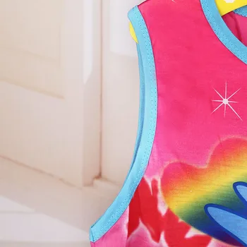 Nouă Copii Haine de Vara Fete Dress Little Pony Desene animate Printesa Petrecere Costum fără Mâneci Mini-Rochie Tutu Imbracaminte Copii 4-12Y