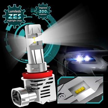 Katur 1:1 DESIGN Mini LED Faruri Masina 6000K Alb Auto Lămpi cu LED H11, H4, H7, 9005 9006 HB3 HB4 H1 H3 Super-Luminos mai Nou Design
