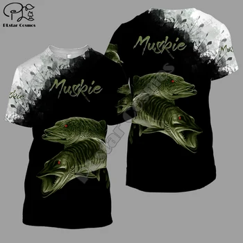 Muskie Negru 3D Imprimate barbati tricou de Moda Harajuku maneca Scurta tricou de vara streetwear tricou Unisex topuri
