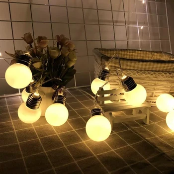 10/20 LED Glob Feston Bec Șir Lumina Impermeabil de Vacanță în aer liber de Iluminat de Craciun Petrecere de Nunta Gradina Ghirlanda Lampa