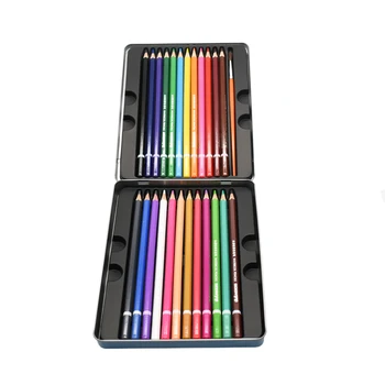 Metal cutie solubil în apă creion de culoare 24 /36 / 48 creion de culoare student pictura folosi