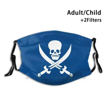Pirat Craniu De Imprimare Reutilizabile Masca Pm2.5 Filtru Masca De Fata Copii Tipărite Epidemie Pirat Pirates Pirat Cu Steag Pirat Craniu Craniu
