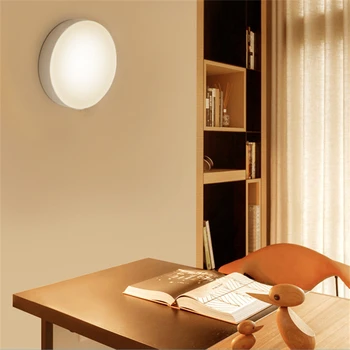Protecția ochilor LED-uri Senzor de Lumina de Noapte Inductie Senzor de Mișcare Lampa USB de încărcare Magnetic Lampă de Perete Cabinet Lumina dormitor