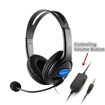 Cu fir Gaming Casti 40mm Driver Bass Stereo HIFI Căști Cu Microfon pentru Izolarea Zgomotului Pentru PS4 Laptop-Calculator PC Gamer
