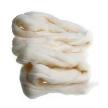 Împâslire Lână Fibre 100g Cremă de culoare Albă Ac Felting Wool Tops Rătăcire Filare, Țesut Manual Pentru DIY Cusut Păpușă Jucărie Animal
