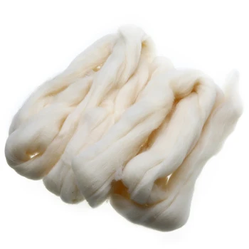 Împâslire Lână Fibre 100g Cremă de culoare Albă Ac Felting Wool Tops Rătăcire Filare, Țesut Manual Pentru DIY Cusut Păpușă Jucărie Animal