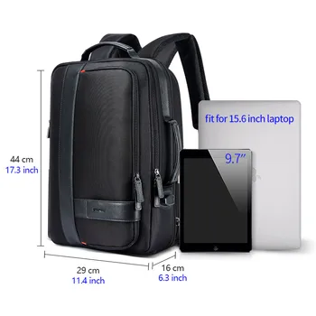 BOPAI Rucsac Barbati Mări de Încărcare USB Laptop Backpacking 15.6 Inch Capacitate Mare Anti-Theft Travel Borsetă pentru Adolescent