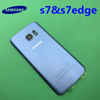 Samsung Galaxy S7 edge Spate Originale Capac Baterie G930 G930F Caz G935 G935F Ușa din Spate Carcasă Panou de Sticlă de Înlocuire Parte