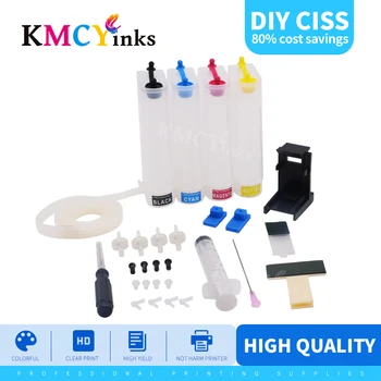 KMCYinks Universal cu 4 culori DIY CISS kit cu accesorii compatibile pentru hp cartuș 122 xl pentru Deskjet 1510 până în 2050 1000 1050