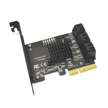 SATA PCI e Adaptor de 6 Porturi SATA 3.0 PCI Express x4 Card de Expansiune SATA3.0 PCIe, PCI-e Controllerul SATA pentru HDD-ul ASMedia ASM1166