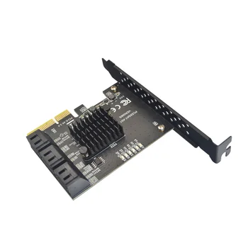 SATA PCI e Adaptor de 6 Porturi SATA 3.0 PCI Express x4 Card de Expansiune SATA3.0 PCIe, PCI-e Controllerul SATA pentru HDD-ul ASMedia ASM1166