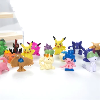 24-144Pcs Set Pokemon Go Nu Repeta Animale de companie Diferite Stiluri Anime Cifre Model de Păpuși de Colecție Pikachu Jucării Caracter Cadouri pentru Copii
