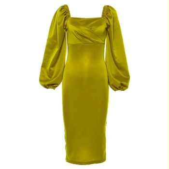 îmbrăcăminte UVECOS 2020 Primăvara și Toamna Rochie Eleganta Rochie cu Mâneci Lungi
