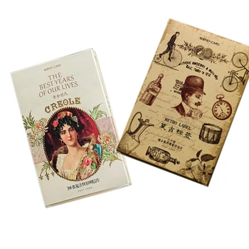 30 Buc/lot regina Retro cărți Poștale forme speciale Carduri de marcaj creative Partid Cadou cu gaura furnizate de elev birou