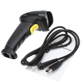 Noul Cablu USB Laser de coduri de Bare Scanner Portabil cu Fir 1D coduri de Bare de Scanare Arma pentru Supermarket