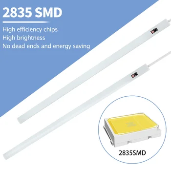 Smart LED Bucătărie Dulap Mână de Lumină Matura Senzor Lampa USB Estompat Cabinet Dulap Lampă de Perete 5V Sertar de Fundal 20/30/40/50cm