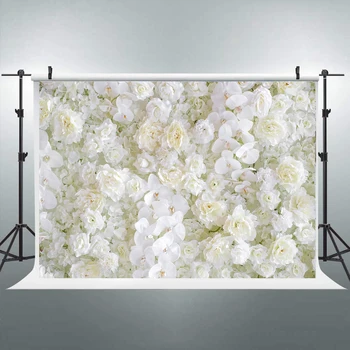 Trandafir alb de flori florale fundal fotografie fundal de primăvară de nunta mireasa copil de dus studio foto booth props trage B-65
