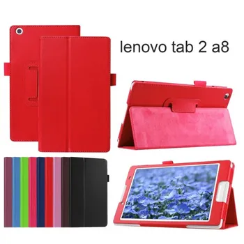 Noi de Lux Folio Stand Magnetic din Piele de Caz Capacul de Protecție Ecran Protector Clar Pentru Lenovo Tab 2 Tab 2 A5500+PEN
