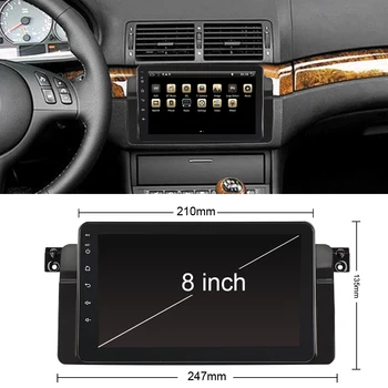 Android Sistem Radio Auto Pentru BMW E46 M3 Rover 75 Coupe 318 320 325 330 Touring Hatchback Player Multimedia GPS Navagation 8 inch