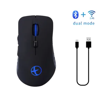1600DPI 2.4 G USB Optical Mouse de Calculator fără Fir Bluetooth Dual Mode Home Office Nou Mouse de Gaming cu iluminare de fundal Pentru PC, Laptop În Stoc