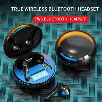 TWS Cască Bluetooth Căști fără Fir Bluetooth Căști Cu Microfon LED-uri Impermeabil Anulare a Zgomotului Căști