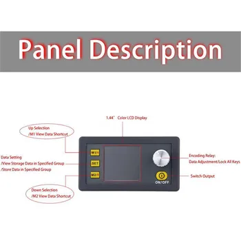 DP50V5A Tensiune Constantă de Curent Pas-jos Programabile Modul de Alimentare cu Energie Dolar Convertor de Tensiune Regulator de Culoare LCD 50V 5A