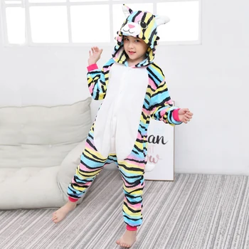 Copii Unicorn Kigurumi Pijama Boy Fata De Anime În General Panda Pijama Salopeta Copii Pentru Copii Costum De Iarnă Animal Sleepwear Cosplay
