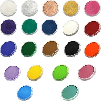 30g Non-toxice, Lavabile Culoare Perla Mata Fata Corpului Pigment Vopsea cu Pensula Pictură pentru Copii-Adulți Festivaluri Machiaj de Petrecere