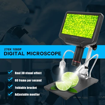 Microscop Electronic Camera microscop pentru lipit Telefon Mobil Reparatii Andonstar 270X 1080P Microscop Digital stand AD407