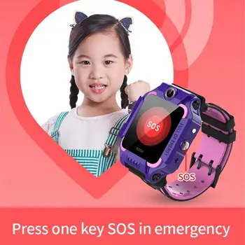 Ceas inteligent Copii LBS Poziționare Locație SOS faceți Clic pe Camera foto Telefon Inteligent Copil de Ceas Voice Chat Smartwatch Copii Watchband